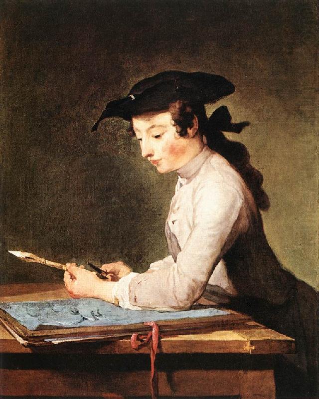 jean-Baptiste-Simeon Chardin The Draughtsman china oil painting image